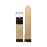 BLACK FAUX CROCODILE - PIN BUCKLE - Firle Watches