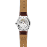 Sennen Automatic in Green, Silver & Cognac - Firle Watches