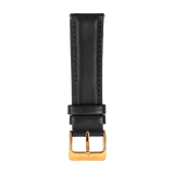 BLACK SMOOTH CALFSKIN - PIN BUCKLE - Firle Watches