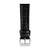 BLACK FAUX CROCODILE - PIN BUCKLE - Firle Watches