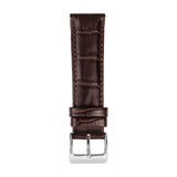 BROWN FAUX CROCODILE - PIN BUCKLE - Firle Watches