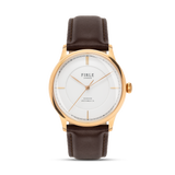 Sennen Automatic in White & Gold - Firle Watches