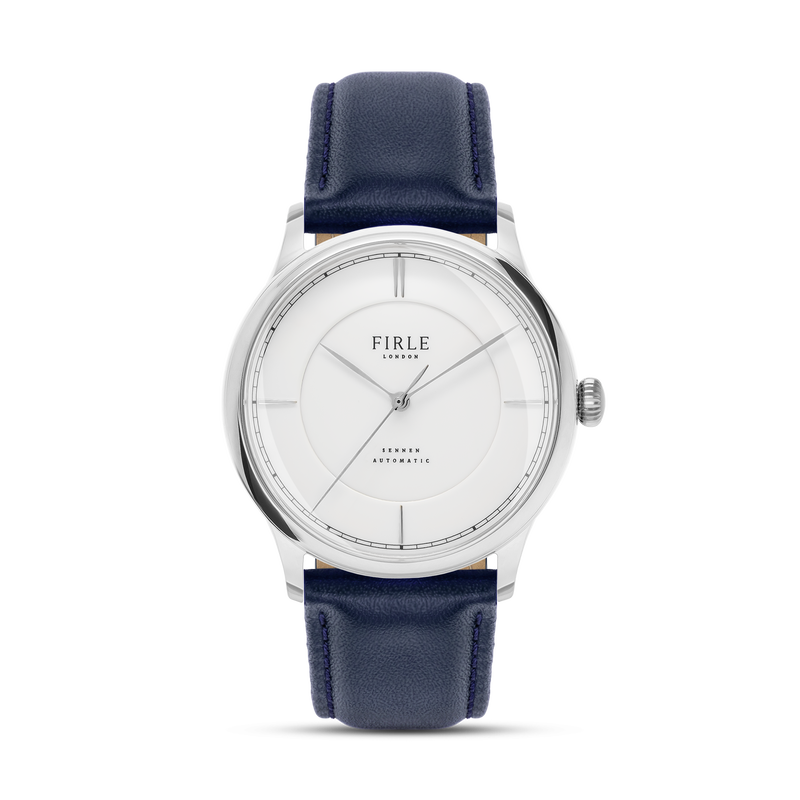Sennen Automatic in White & Silver - Firle Watches